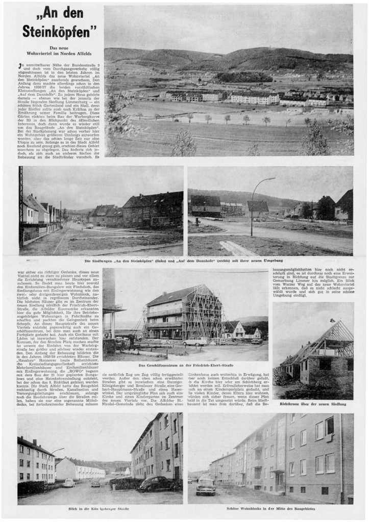 AZ vom 16.05.1964-Steinköpfen-Das neue Wohnviertel