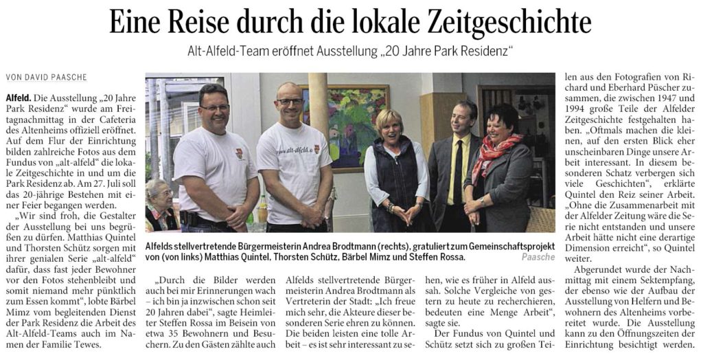 AZ vom 01.07.2014-Park Residenz-Ausstellungseröffnung