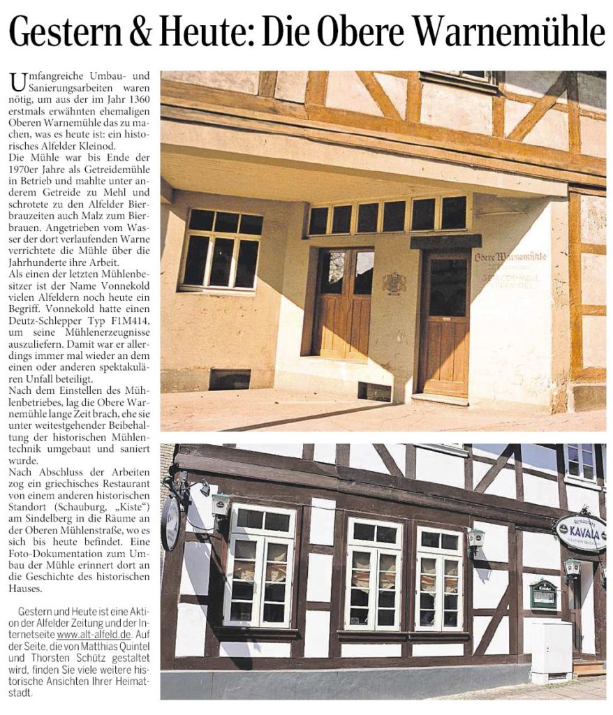 AZ vom 01.10.2015-gestern+heute-Obere Warnemühle