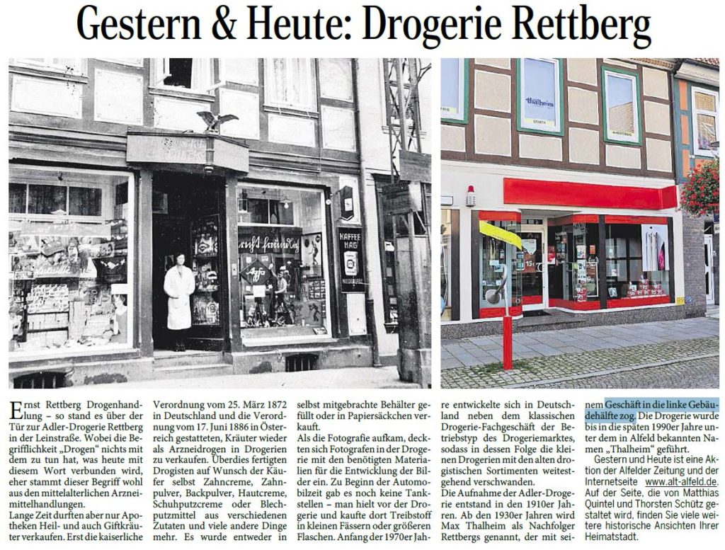 AZ vom 02.04.2015-gestern-heute-Drogerie Rettberg