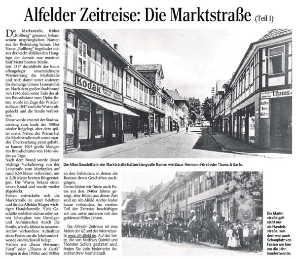 AZ vom 04.06.2015-Alfelder Zeitreise-Marktstraße Teil 1