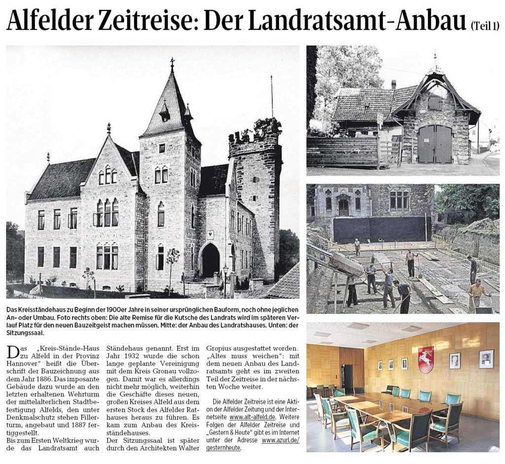 AZ vom 07.07.2016-Alfelder Zeitreise-Das Landratsamt Teil 1