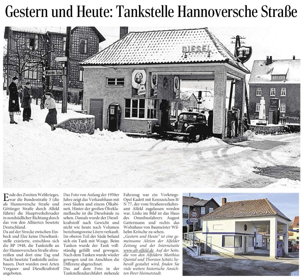 AZ vom 08.05.2014-gestern+heute-Tankstelle Hannoversche Straße