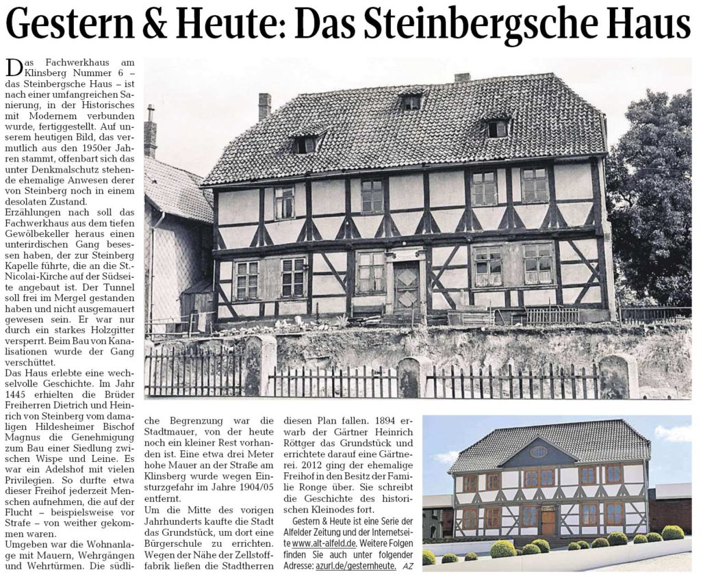 AZ vom 12.05.2016-gestern+heute-Steinbergsches Haus