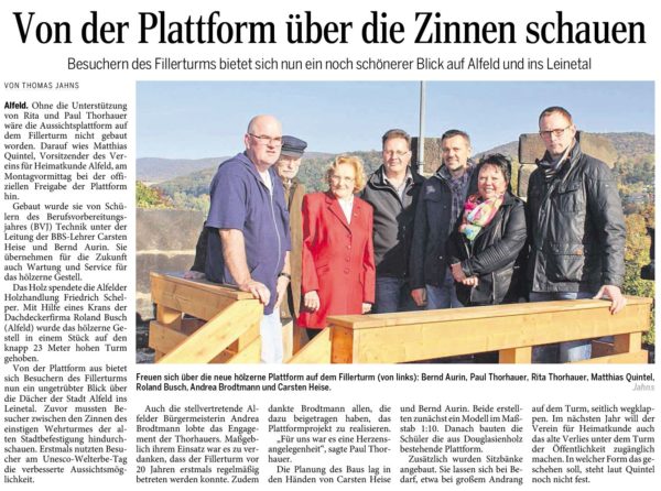AZ vom 13.10.2015-VfH-Fillerturm-Podest eingeweiht