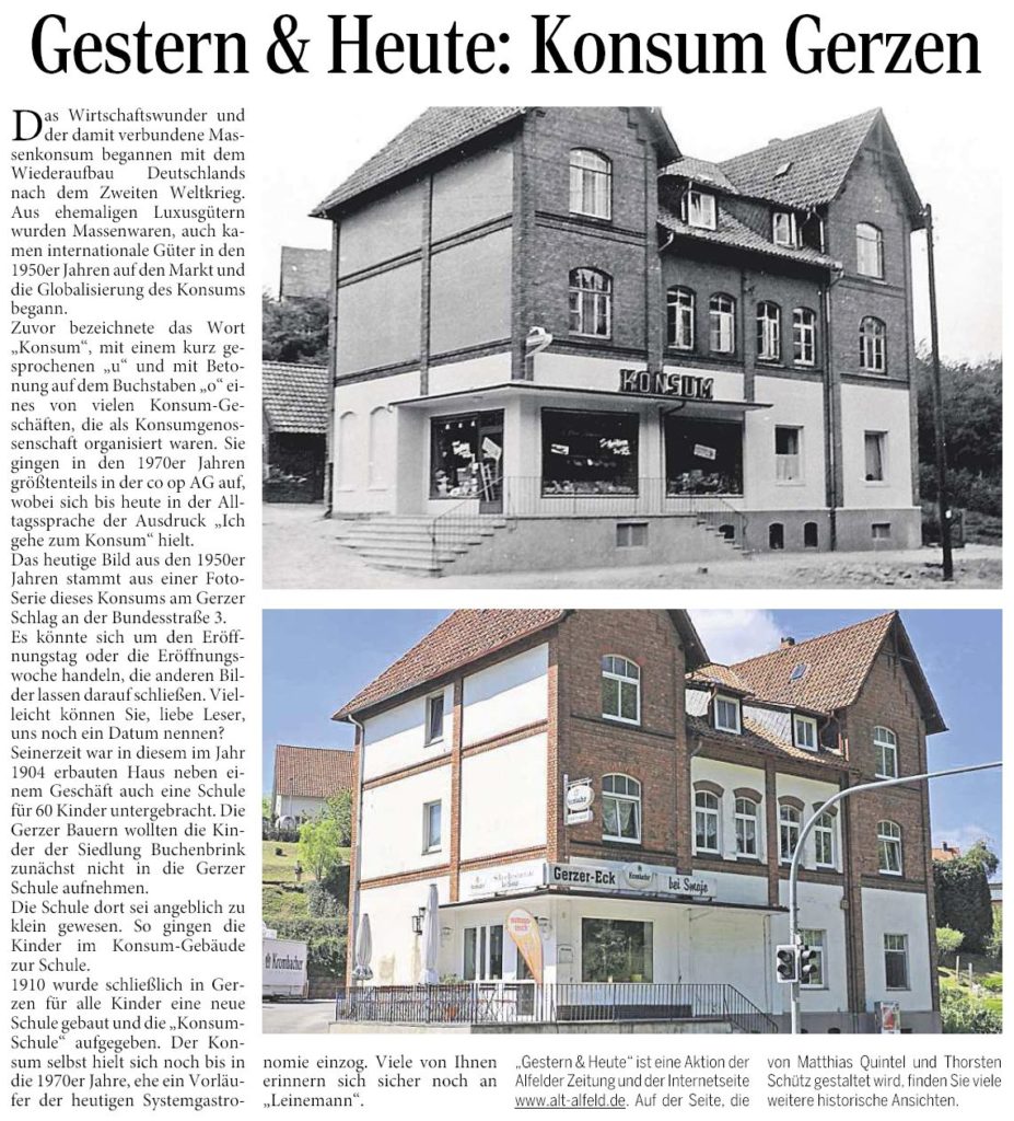AZ vom 16.07.2015-gestern+heute-Konsum Gerzen