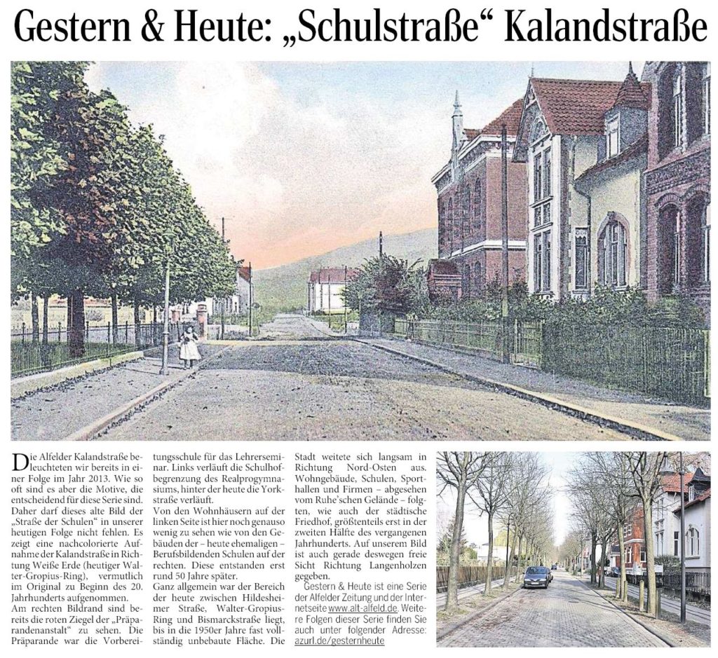 AZ vom 17.03.2016-gestern+heute-Schulstraße Kalandstraße