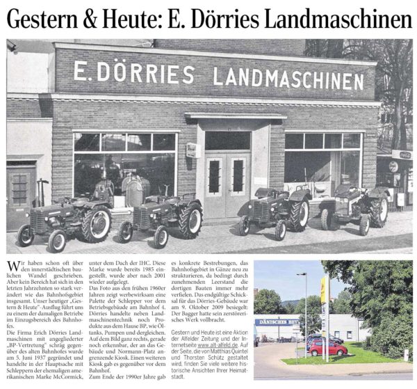AZ vom 17.09.2015-gestern+heute-Dörries Landmaschinen