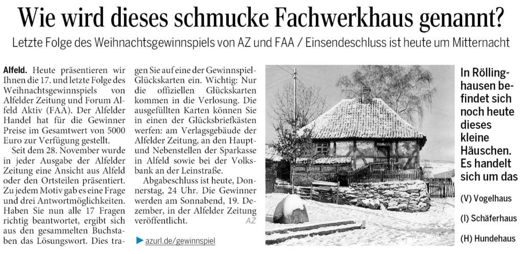AZ vom 17.12.2015-AZ-Weihnachtsrätsel