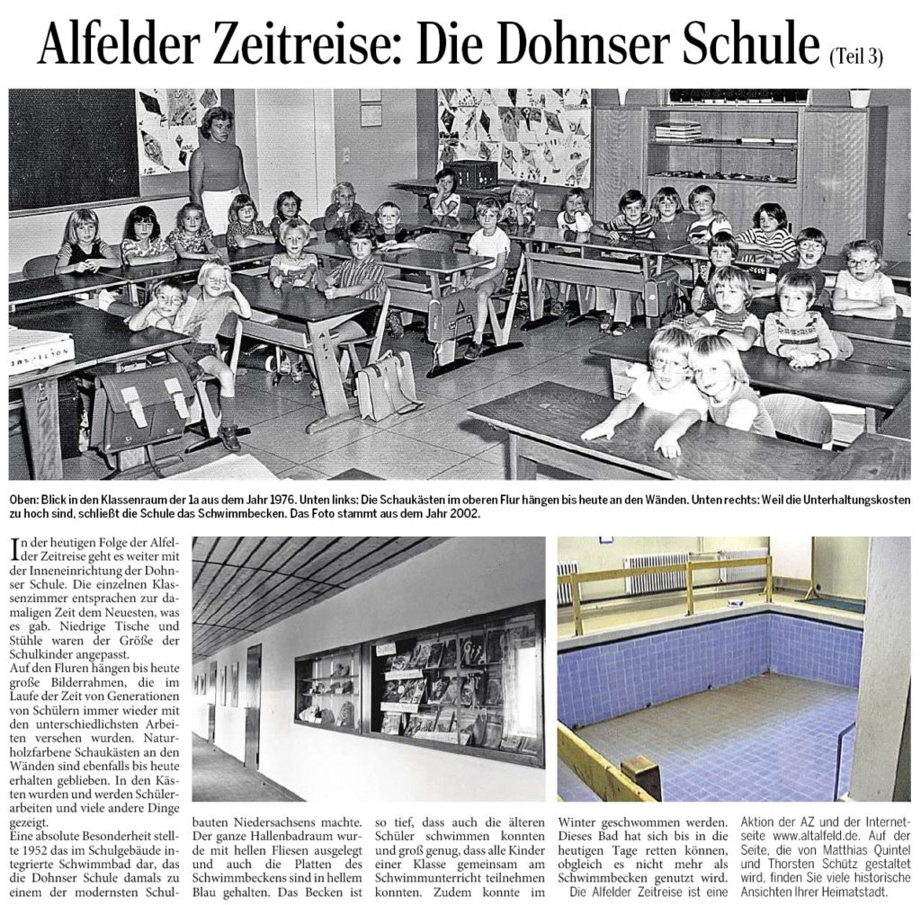 AZ vom 18.12.2014-Alfelder Zeitreise-Dohnser Schule - Teil 3