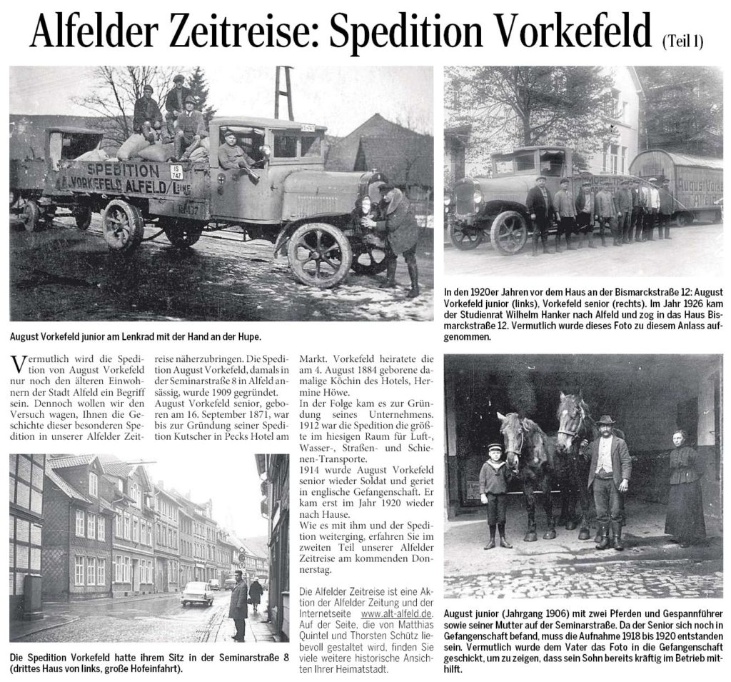 AZ vom 20.08.2015-Alfelder Zeitreise-Spedition Vorkefeld Teil 1