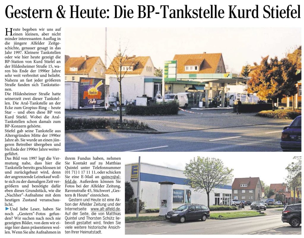 AZ vom 21.05.2015-gestern+heute-BP-Tankstelle Kurd Stiefel