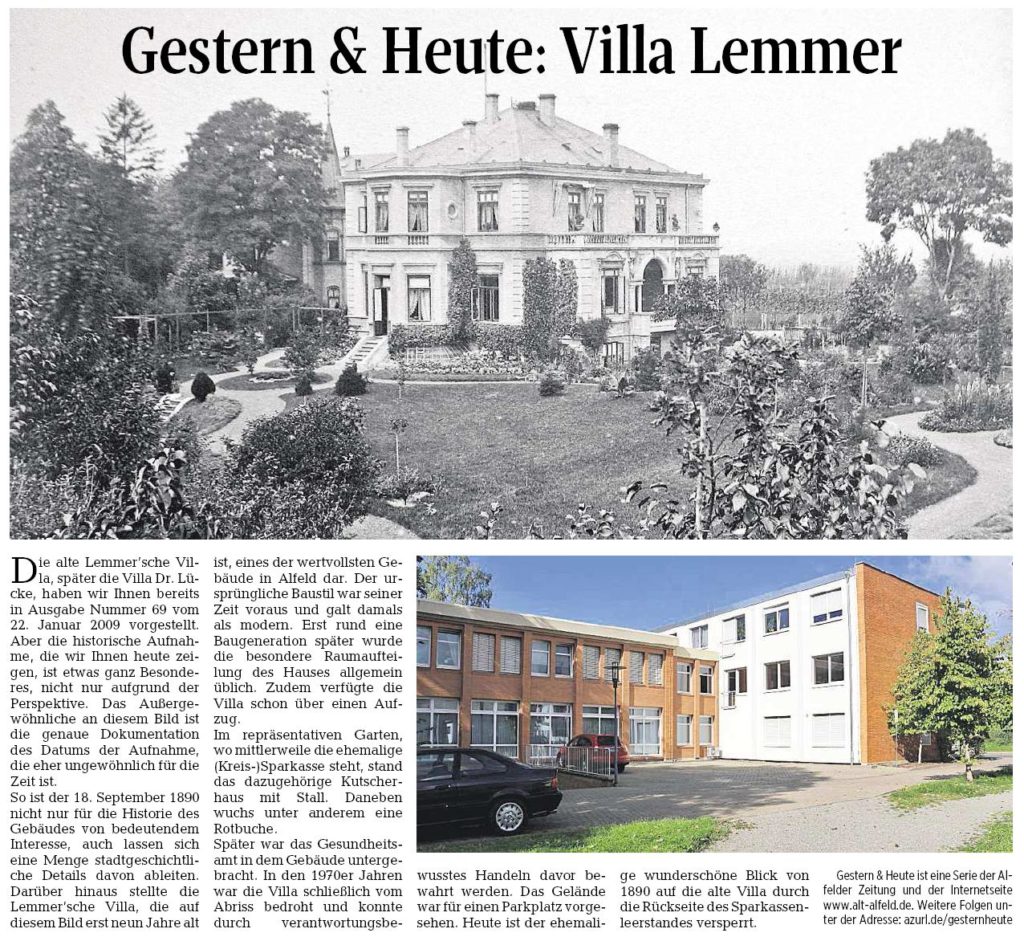 AZ vom 23.06.2016-gestern+heute-Villa Lemmer