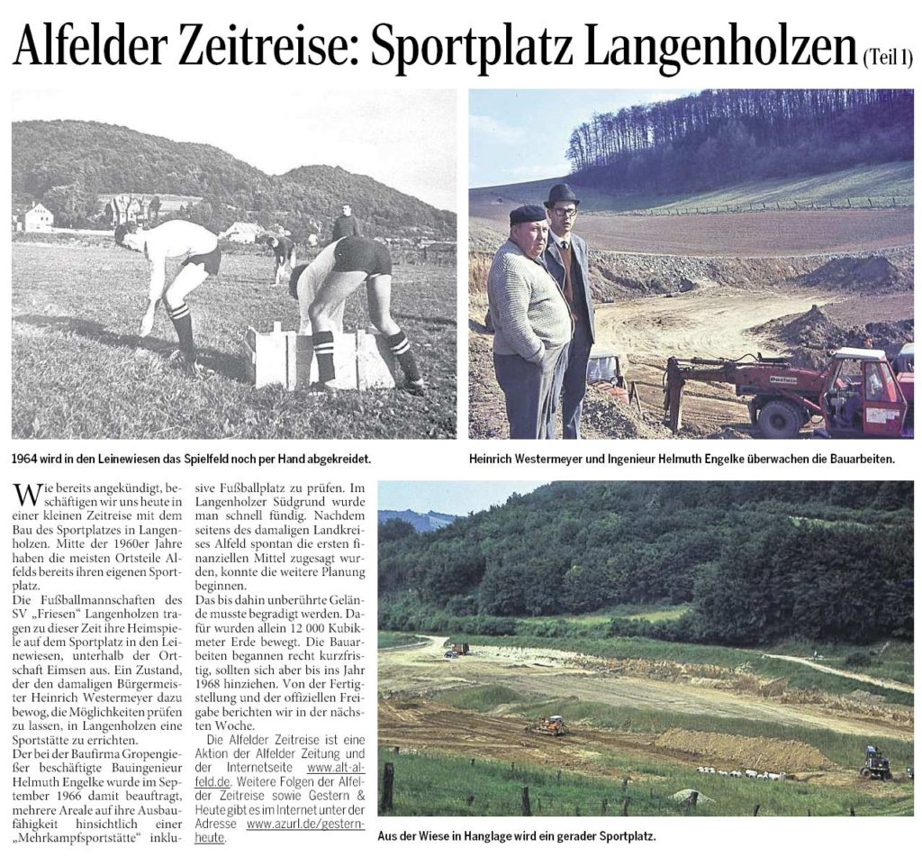 AZ vom 28.04.2016-Alfelder Zeitreise-Sportplatz Langenholzen Teil 1