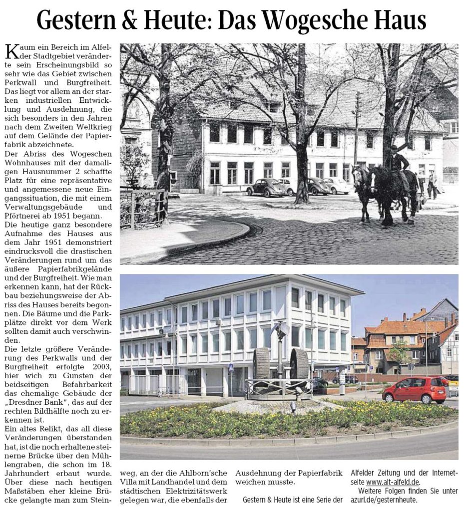 AZ vom 30.06.2016-gestern+heute-Wogesches Haus