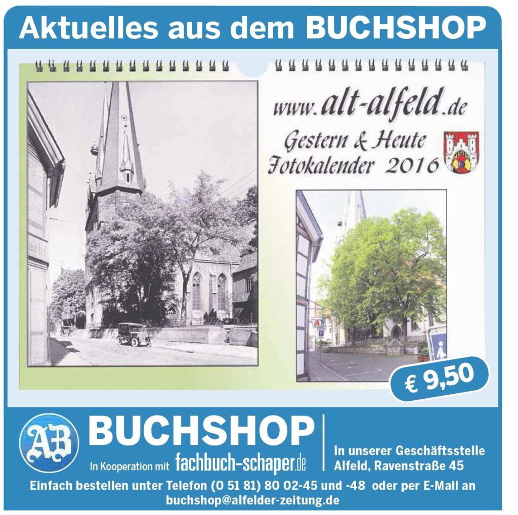 AZ vom 30.09.2014-alt-alfeld-Dobler Buchshop Kalender 2016